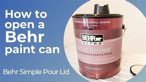 how to open behr paint can without spout|1 gallon plastic paint cans.